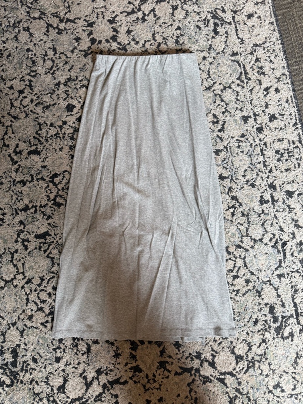 Z Supply Heather Gray Maxi Jersey Skirt
